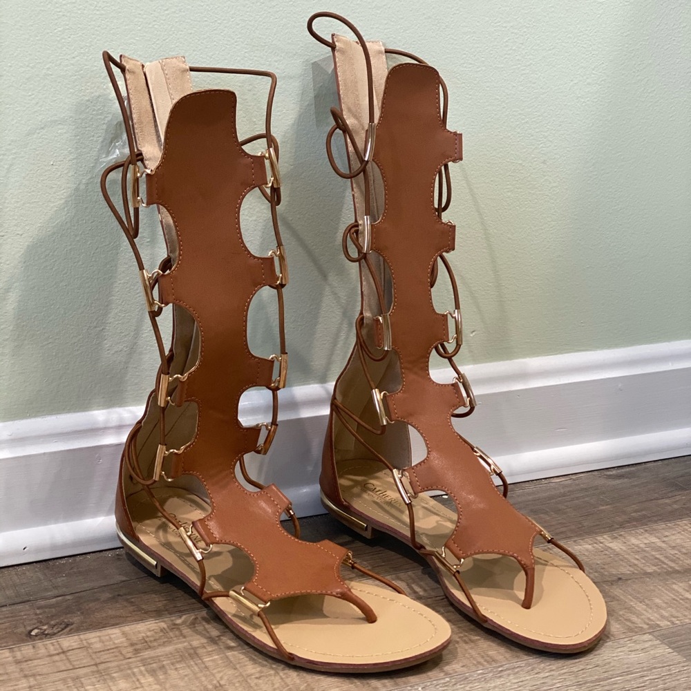Catherine Malandrino Tan Sandals (New with box)